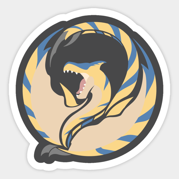 Roaring Wyvern - Tigrex Sticker by kinokashi